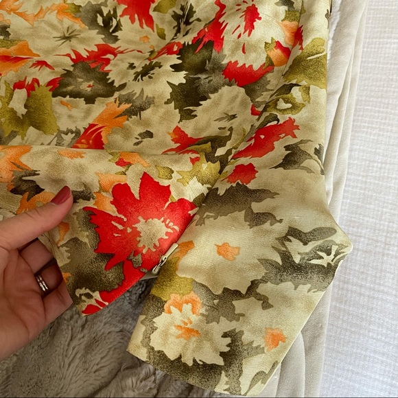 Gianni Silk Floral V-Neck Sleeveless Blouse Top 14 - Picture 7 of 10